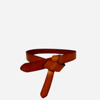 ROCKDALE - Women's Tan Genuine Leather Knot Belt