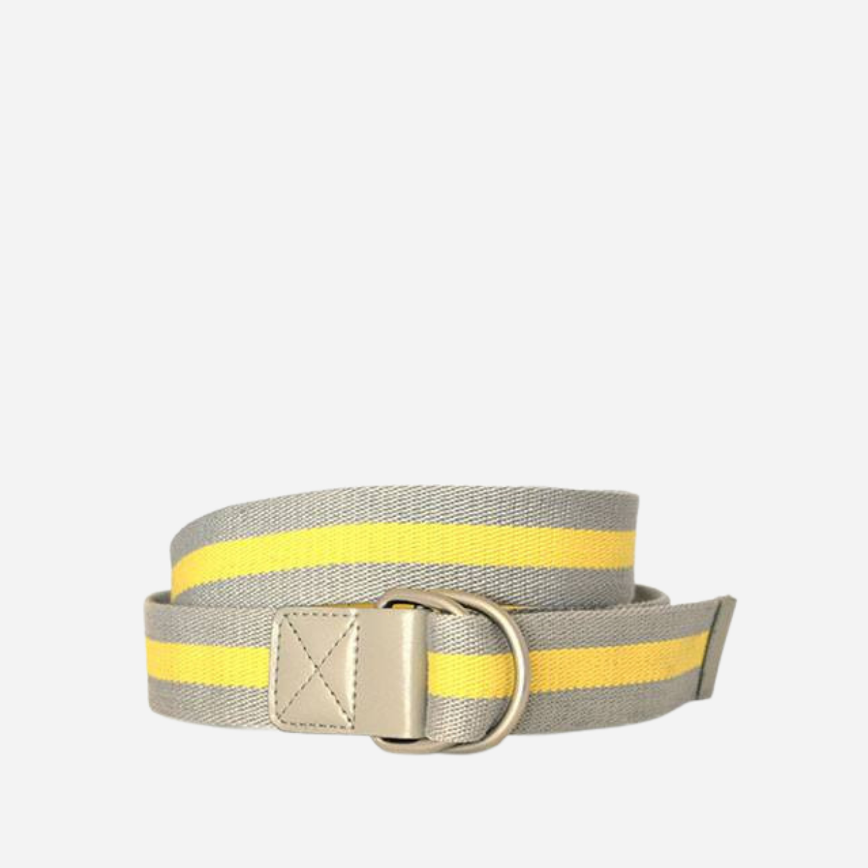 RODNEY - Mens Stone & Yellow Webbing Belt - BeltNBags