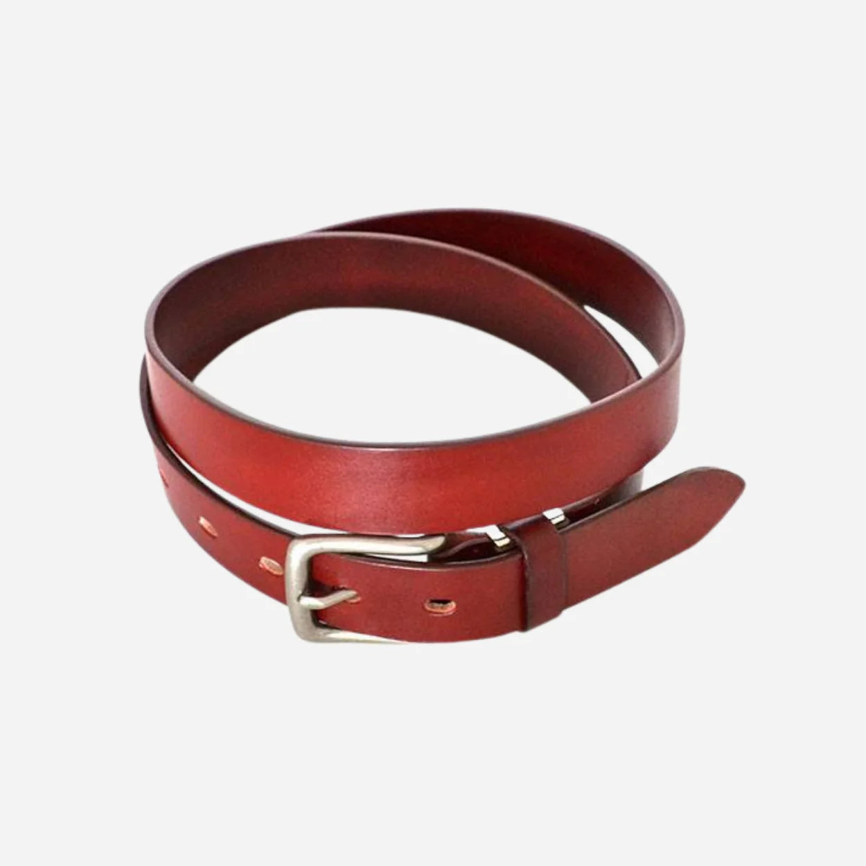 RUSSELL - Unisex Tan Genuine Leather Belt