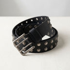 Ranger Double Grommet Leather Belt for Unisex