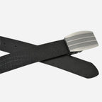 SAEGER - Mens Black Leather Reversible Belt - BeltNBags