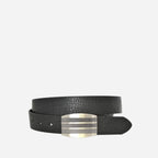 SAEGER - Mens Black Leather Reversible Belt - BeltNBags