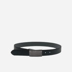 SAM - Men's Reversible Genuine Leather Black Belt