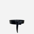 SEAFORTH - Women's Black Genuine Leather Knot Waist belt