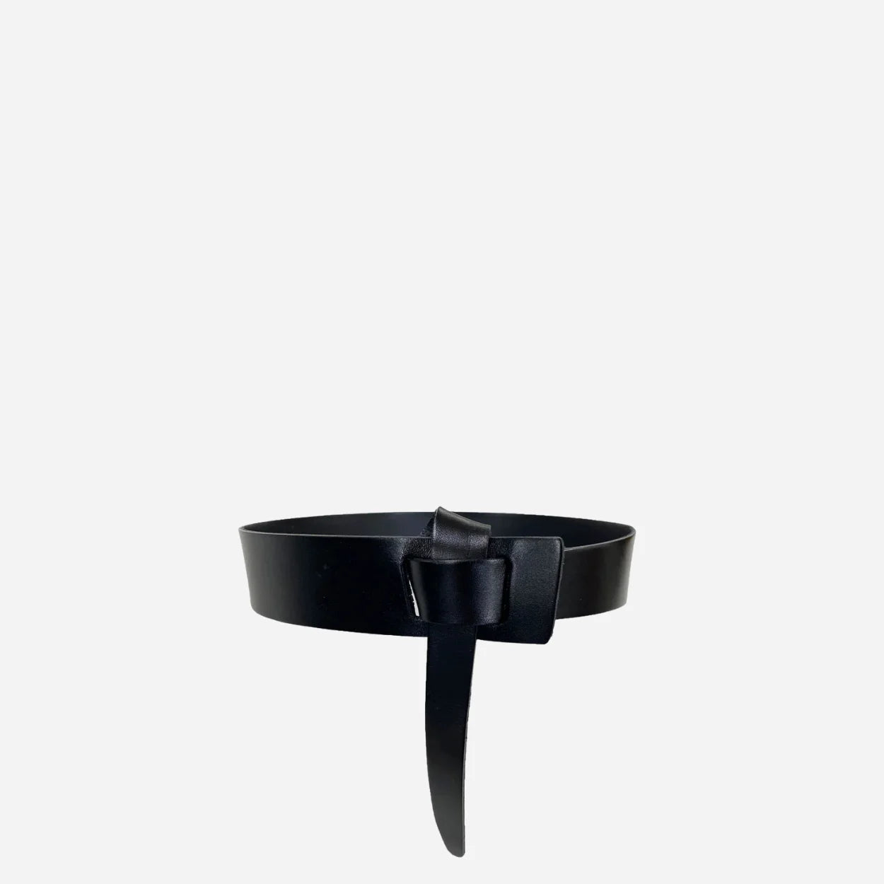 SEAFORTH - Women's Black Genuine Leather Knot Waist belt
