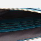 SORRENTO - Peacock Structured Saffiano Clutch - BeltNBags