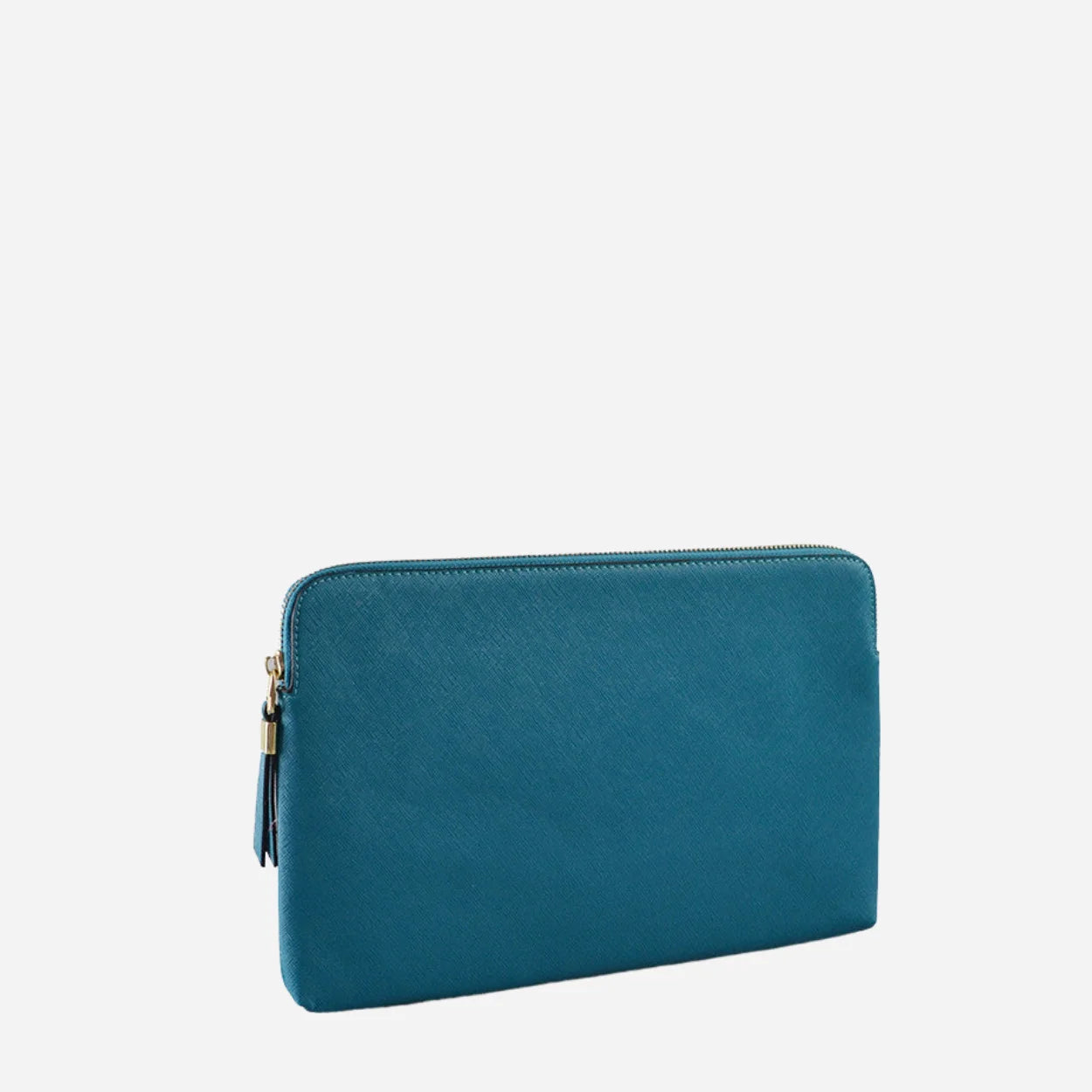 SORRENTO - Peacock Structured Saffiano Clutch