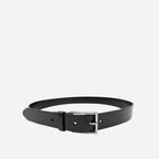 STAVROS - Mens Black Genuine Leather Dress Belt - BeltNBags