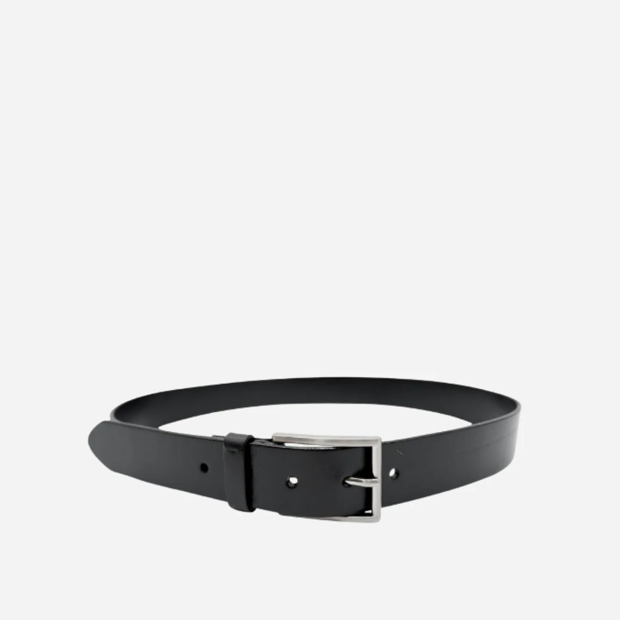 STAVROS - Mens Black Genuine Leather Dress Belt