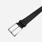 STAVROS - Mens Black Genuine Leather Dress Belt - BeltNBags