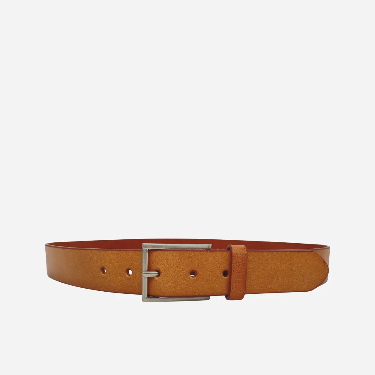 STAVROS - Mens Camel Genuine Leather Dress Belt