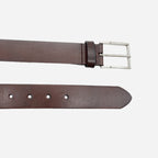 STAVROS - Mens Brown Genuine Leather Dress Belt - BeltNBags