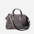 ST IVES - Grey Genuine Suede Leather Handbag Clearance - BeltNBags