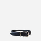 SURRY HILLS - Women's Black Genuine Leather Belt with Silver Buckle