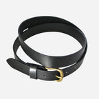 TOBEN - Mens Black Genuine Leather Dress Belt - BeltNBags