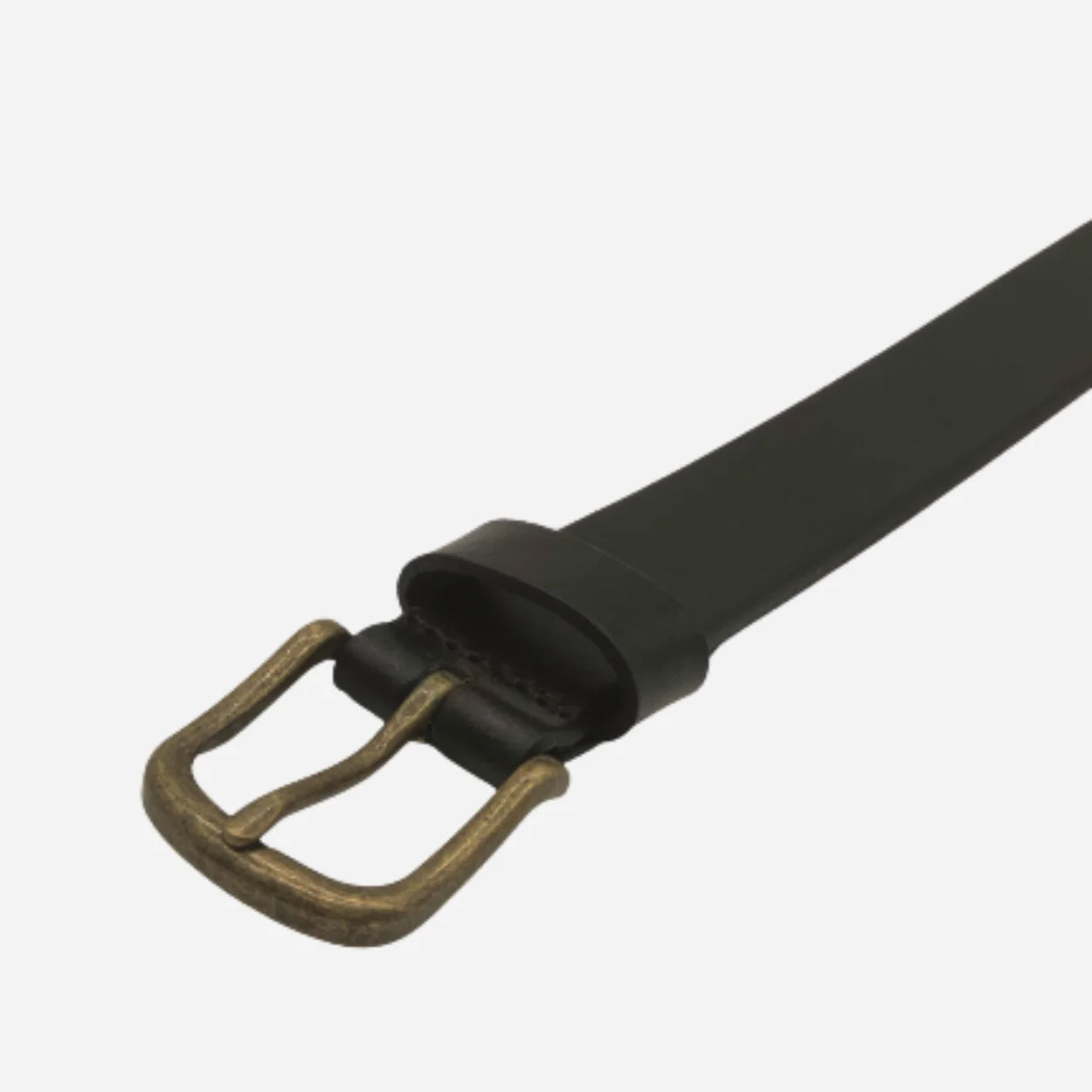 TOBEN - Mens Brown Genuine Leather Dress Belt