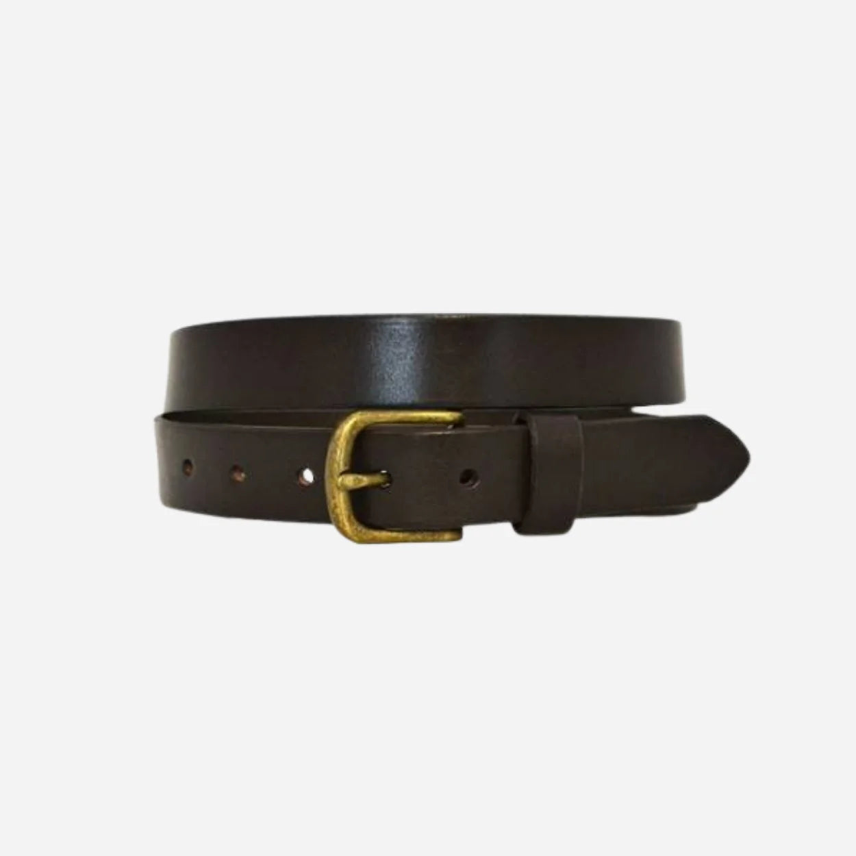 TOBEN - Mens Brown Genuine Leather Dress Belt
