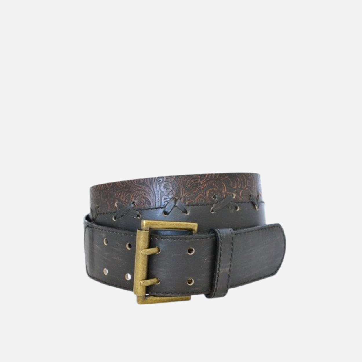 TOBIAS - Mens Brown Leather Belt