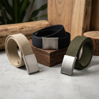Urbanis Canvas Unisex Belts | 3 Canvas Belts for Only $13