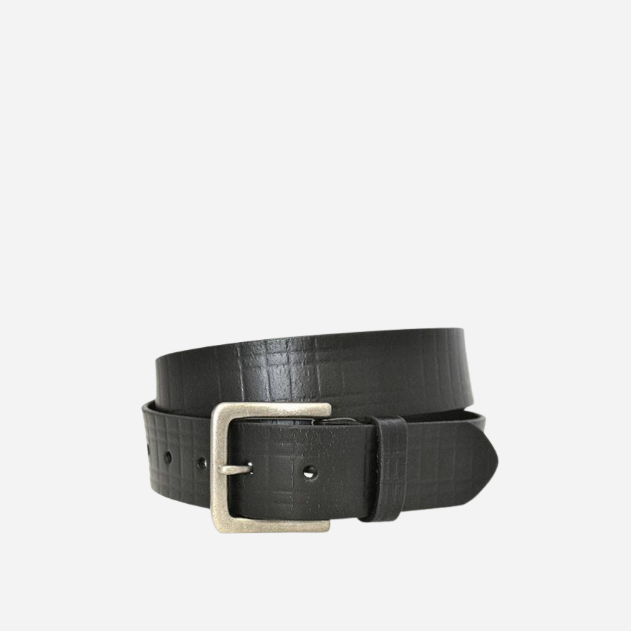 VALIANT - Mens Black Leather Belt - BeltNBags
