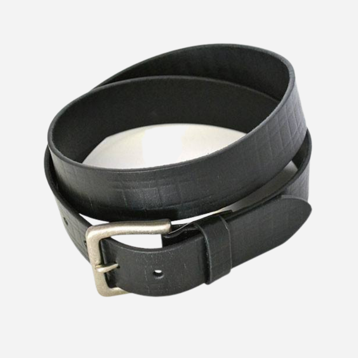 VALIANT - Mens Black Leather Belt - BeltNBags