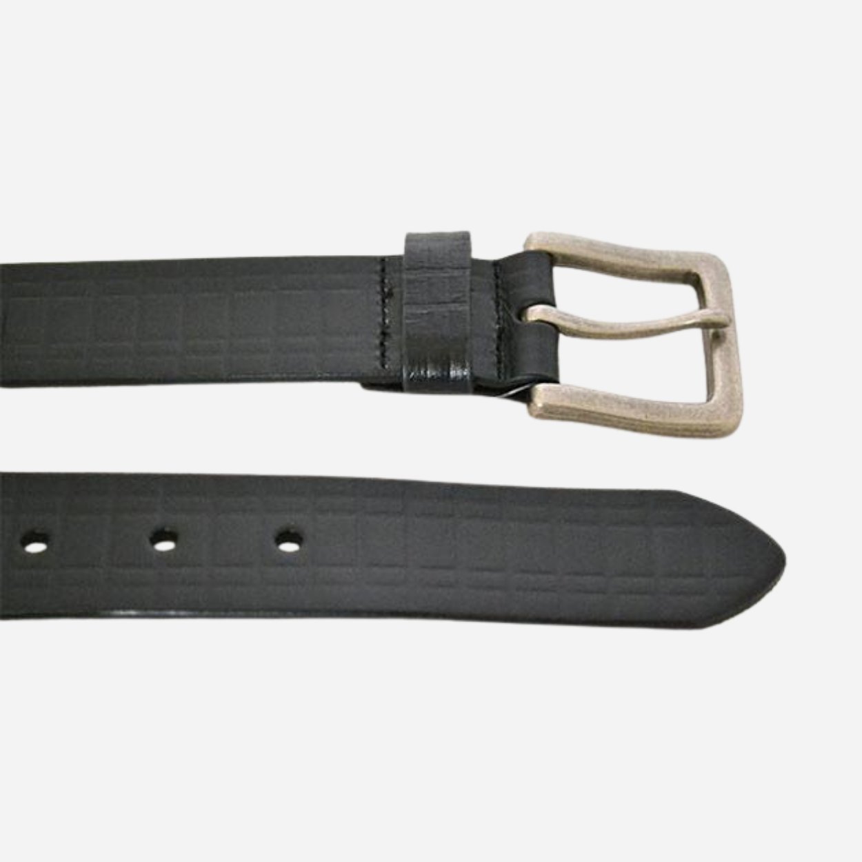 VALIANT - Mens Black Leather Belt - BeltNBags