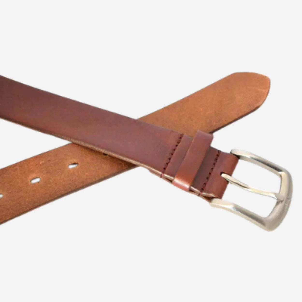 WARD - Mens Brown Tan Leather Belt