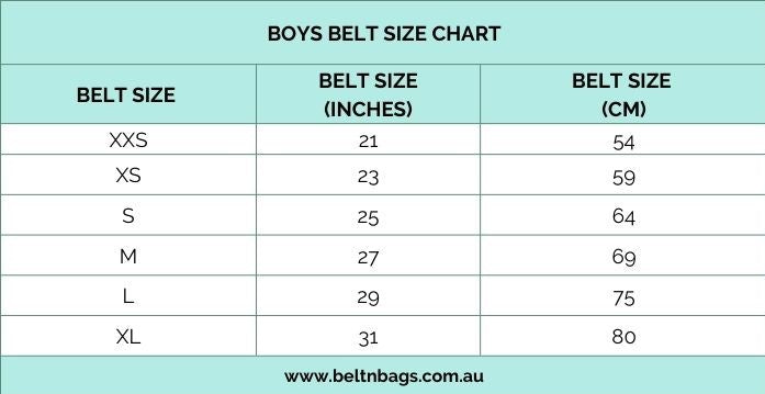 belt size conversion chart