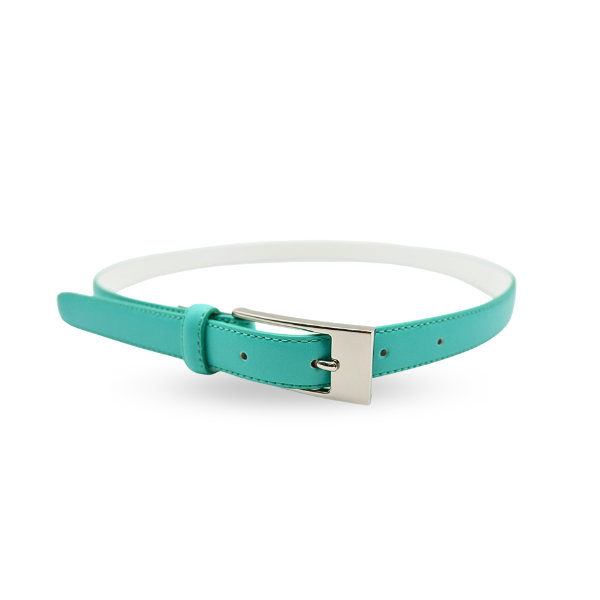 DEANEEN Women s Mint Turquoise Genuine Leather Belt BeltNBags