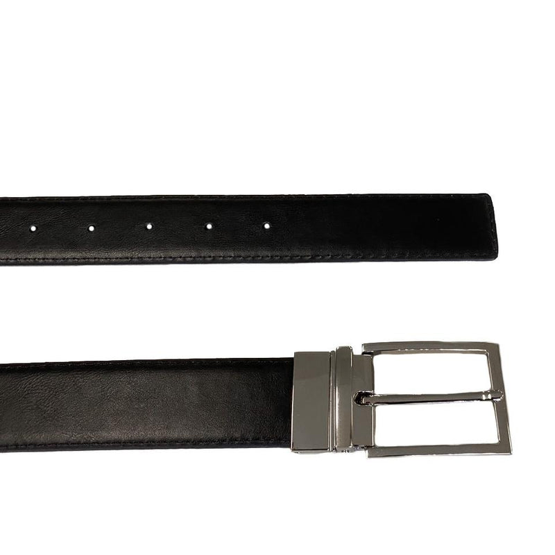 ETHAN - Men's Black and Brown Premium Vegan Leather Reversible Belt