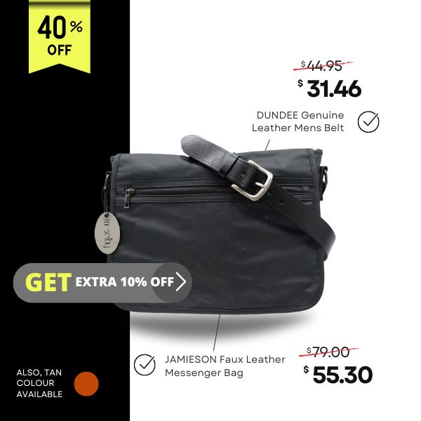 BAG AND BELT FOR FATHERS DAY ON SALE WITH EXTRA DISCOUNT