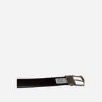 CAMERON - Mens Black And Chocolate Genuine Leather Reversible Belt