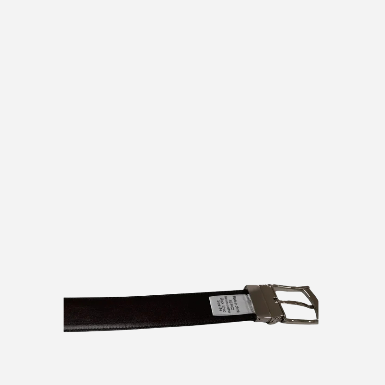 CAMERON - Mens Black And Chocolate Genuine Leather Reversible Belt