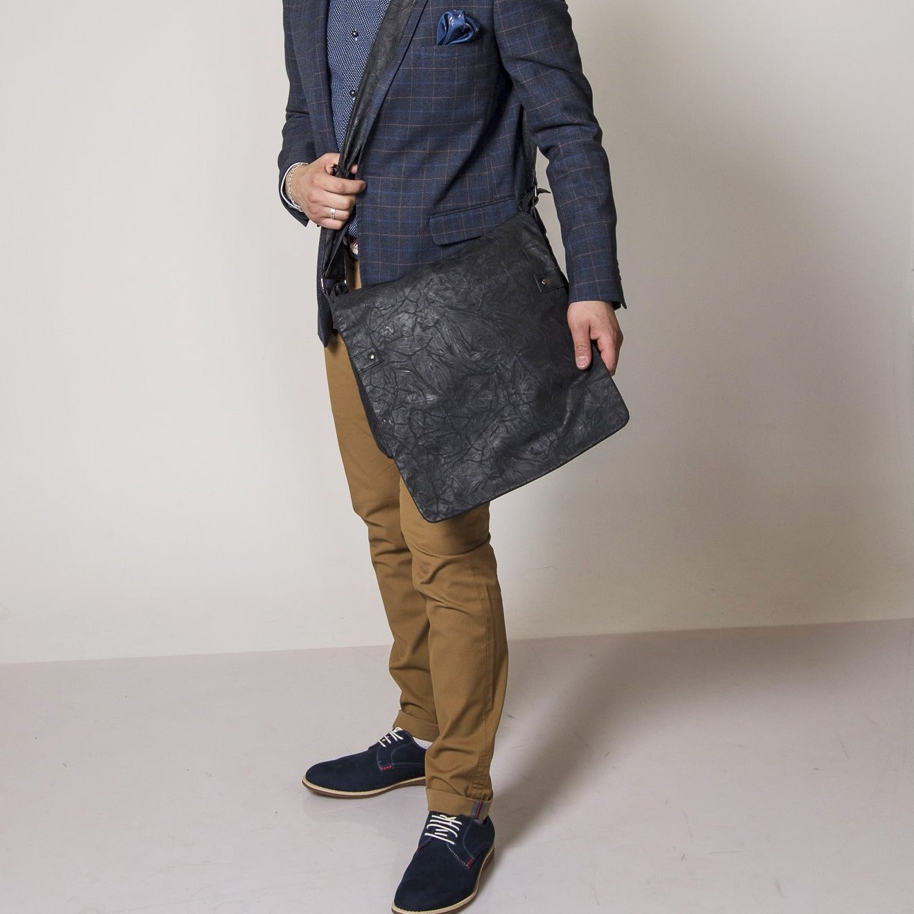 BALLARAT - Mens Black Crossbody Bag  - Belt N Bags