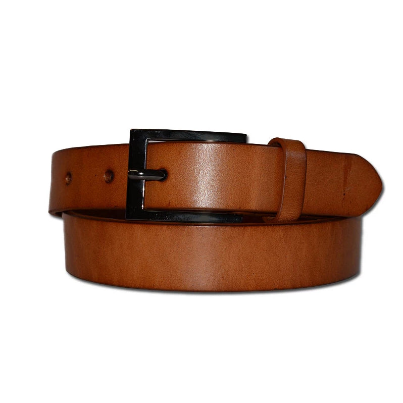 BRENDAN - Brown Genuine Leather Boys School Belt  - Belt N Bags