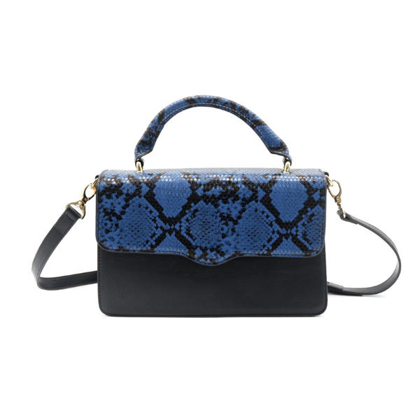 Snakeskin top crossbody bag