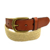 FAIRLIGHT- Addison Road Cotton Weave Elastic Leather Belt freeshipping - BeltNBags