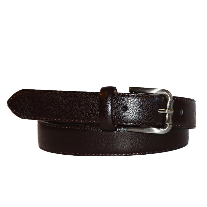 BYRON - Dark Brown Genuine Leather Boys Belt  - Belt N Bags