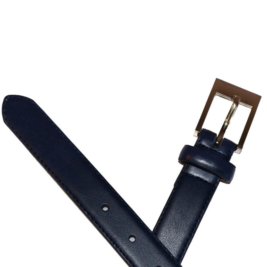 PRESTON - Navy Blue Genuine Leather Boys Belt  - Belt N Bags