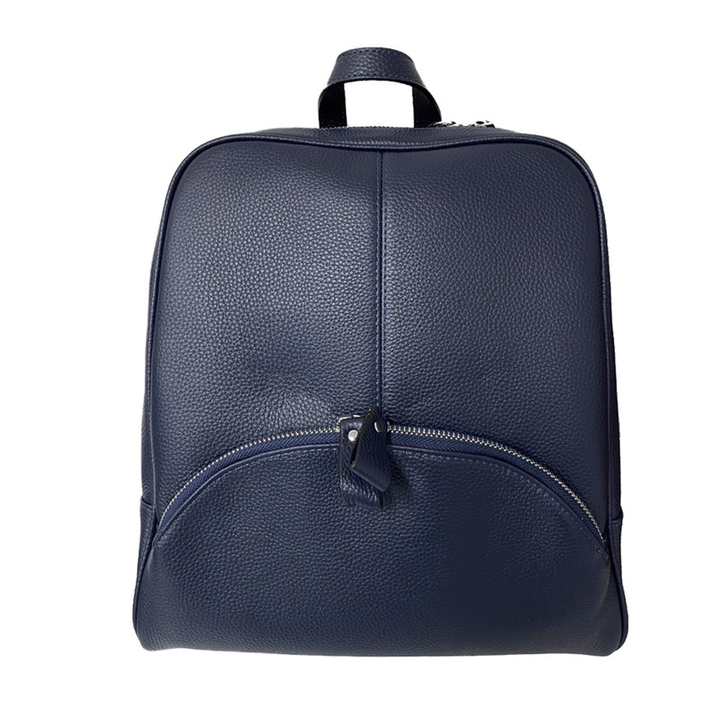 KINGSCLIFF - Navy Premium Genuine Leather Backpack freeshipping - BeltNBags