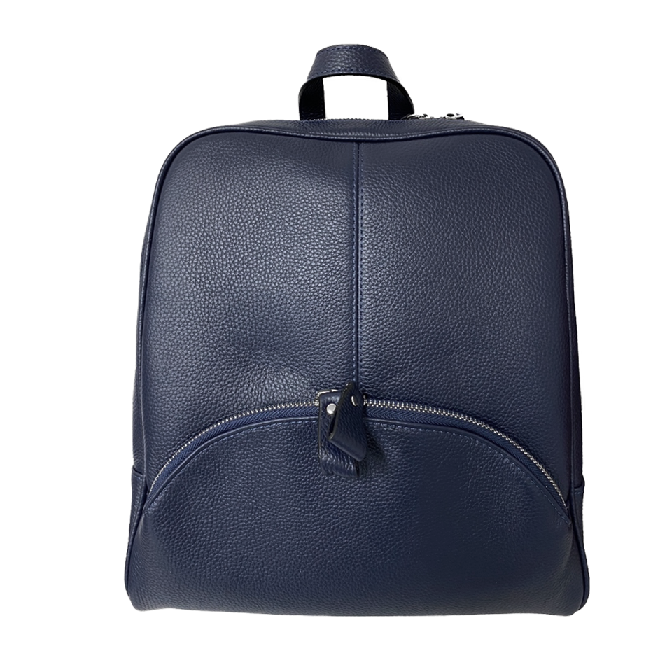 KINGSCLIFF - Navy Premium Genuine Leather Backpack freeshipping - BeltNBags