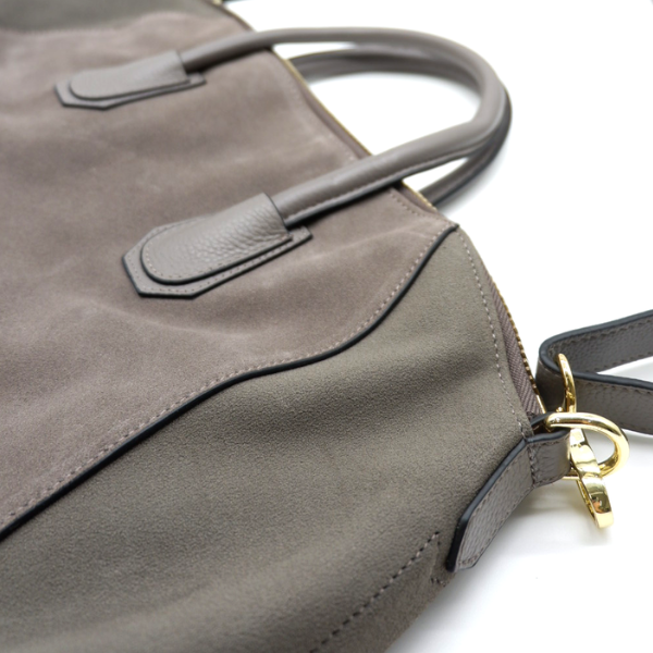 Gray 2025 suede bag