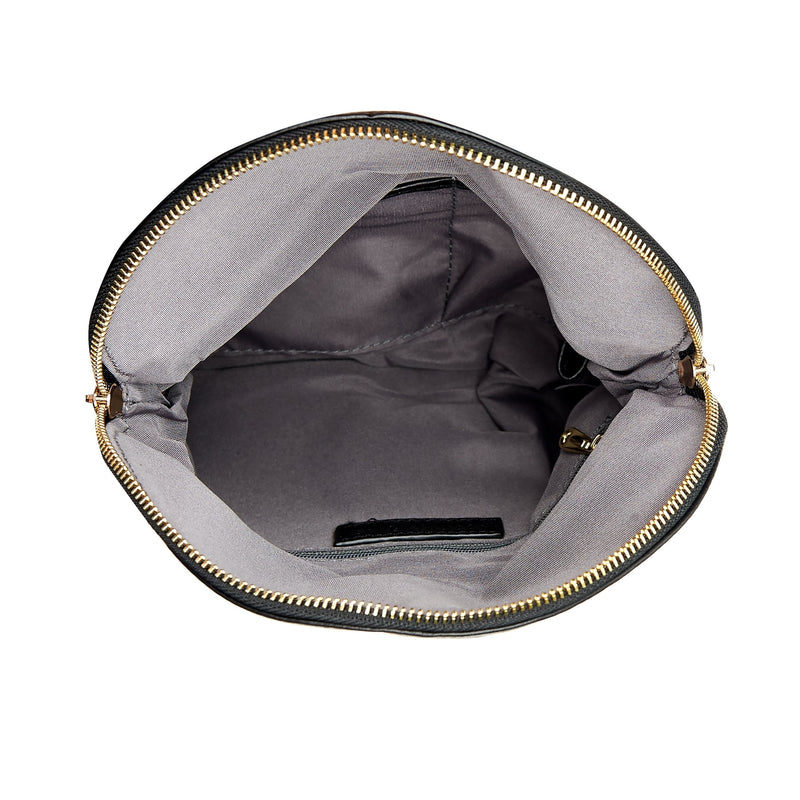 CHISWICK - Addison Road Black & White Weave Crossbody Bag  - Belt N Bags