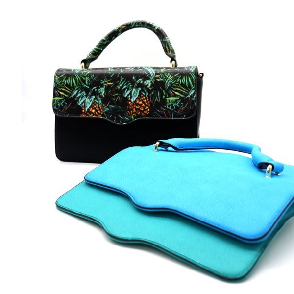 Blue leather bags sales sale