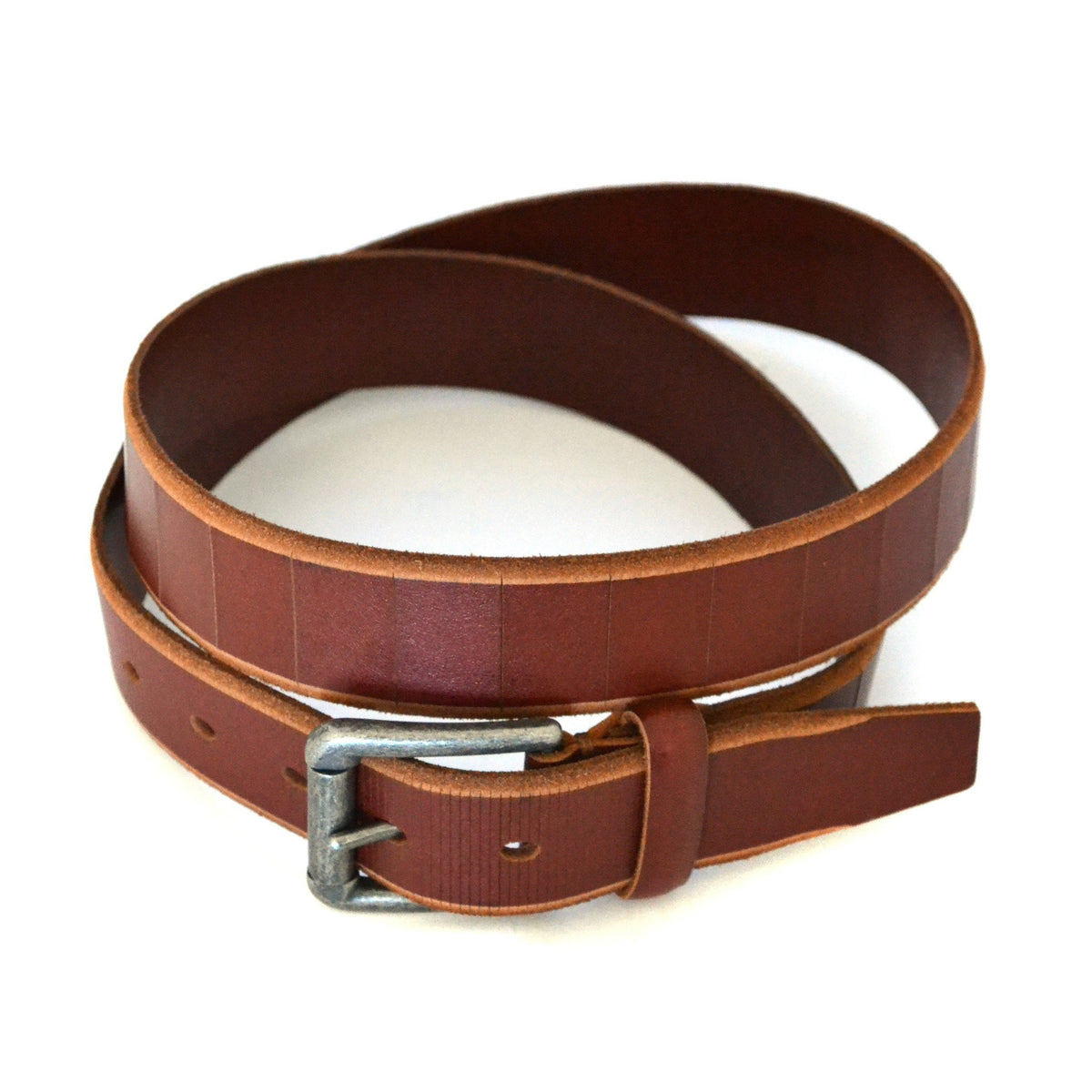 AARON - Mens Tan Genuine Leather Belt  - Belt N Bags