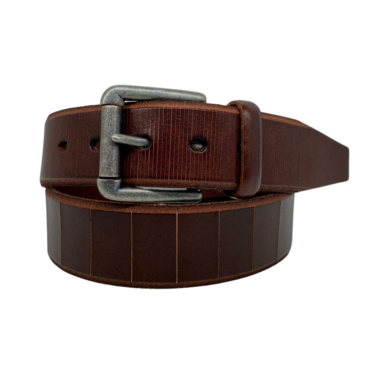 AARON - Mens Brown Belt - Genuine Leather Belt - BeltNBags