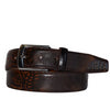 ADAMS - Mens Crocodile Texture Leather Belt  - Belt N Bags