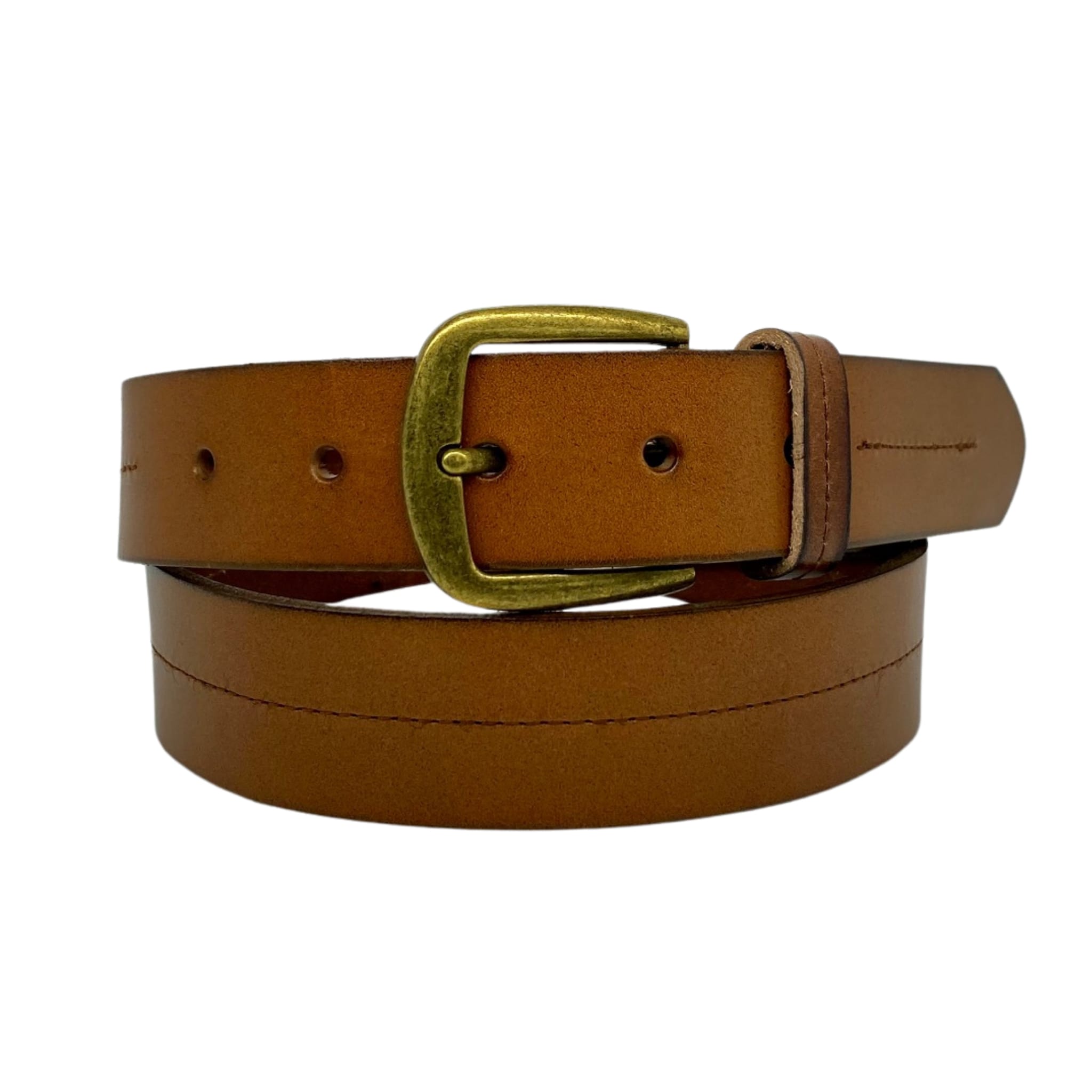 ANDREW Men's Tan Belt - Genuine Leather - BeltNBags