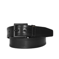ADAM - Mens Black Genuine Leather Belt with Black Pin Buckle freeshipping - BeltNBags
