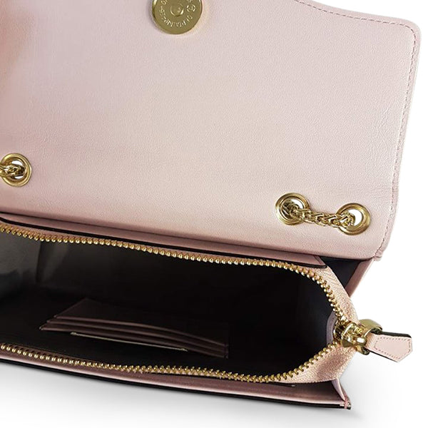 IVANHOE - Addison Road Blush Leather Clutch Bag with Tropical Print  - Belt N Bags